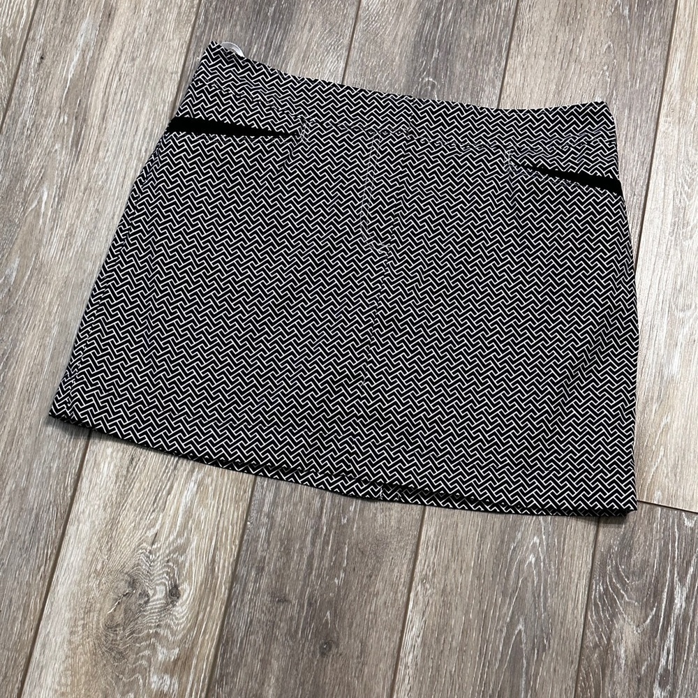 #4) Izod Golf skort white and black size measurements posted.